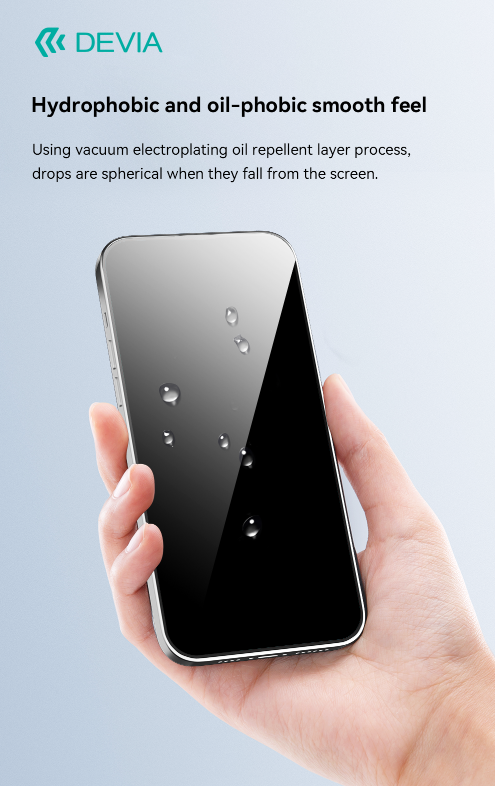 Lámina de Vidrio para iPhone 15 Pro Max Devia