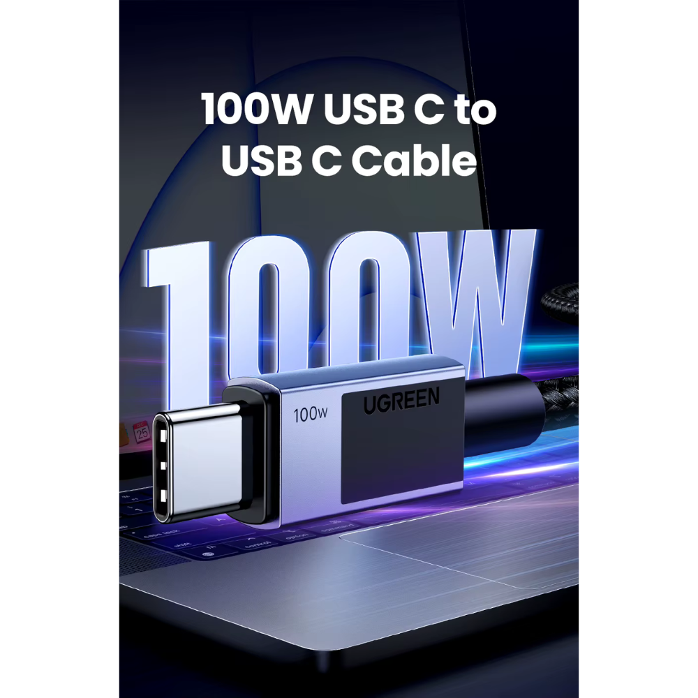 Cable de carga USB-C 1 metro 100w Purple Ugreen
