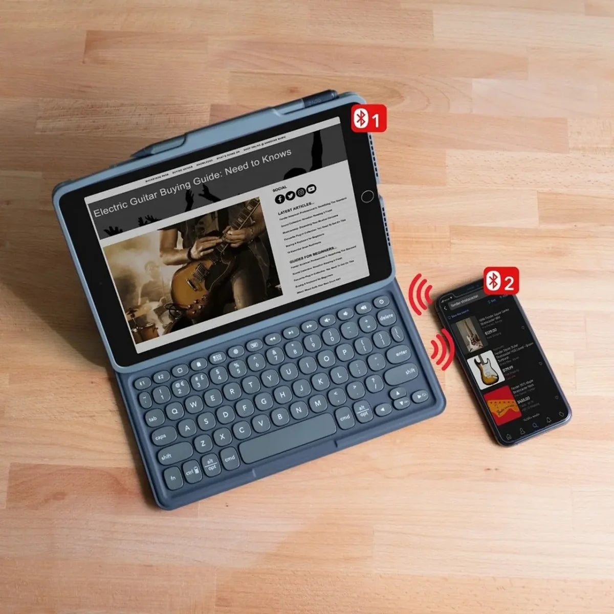 Funda con teclado Pro Keys para iPad 10.2´ Inglés Zagg