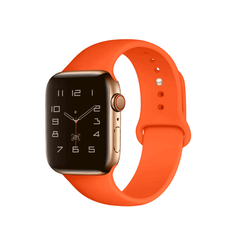 Pulsera para Apple Watch Silicona Naranjo 42-44-45mm