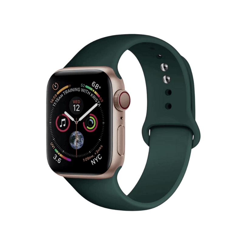 Pulsera para Apple Watch Silicona Verde Oscuro 38-40-41mm