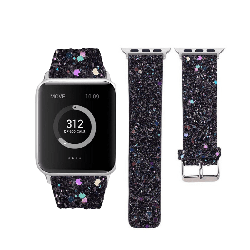 Pulsera para Apple Watch PVC Glitter Gold 38-40-41mm