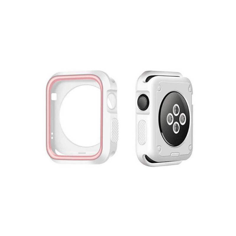 Case Apple Watch Blanco/Rosado 44mm