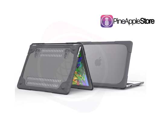 Protector Externo Macbook New Air RETINA 13.3´ Reforzado Gris Oscuro (Con Touch ID A1932/A2179/A2337 M1)