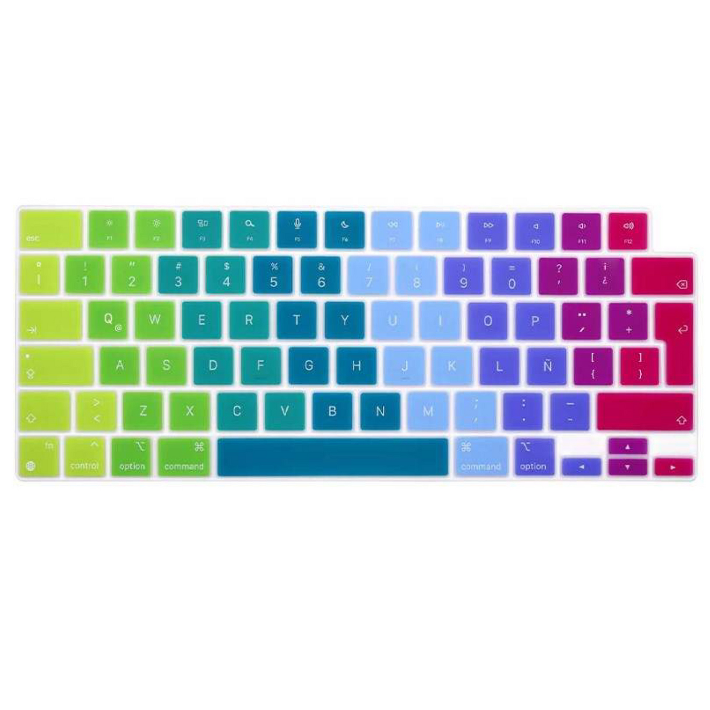 Protector de Teclado para MacBook Air 13.6´ M2-M3-M4 / 15.3´ M2-M3-M4 / Pro 14´ 16´ M1-M2-M3-M4 Arcoíris