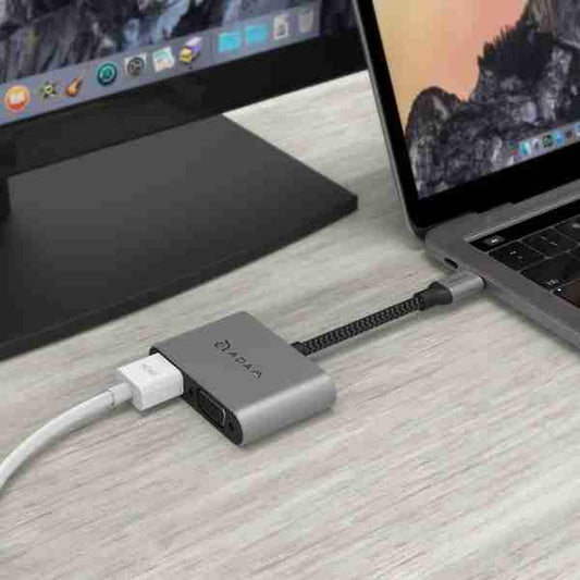 Adaptador USB-C a HDMI / VGA 2 en 1 CASA Hub VH1 Adam Elements