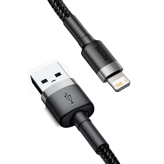 Cable Lightning 2 metros negro/gris Baseus