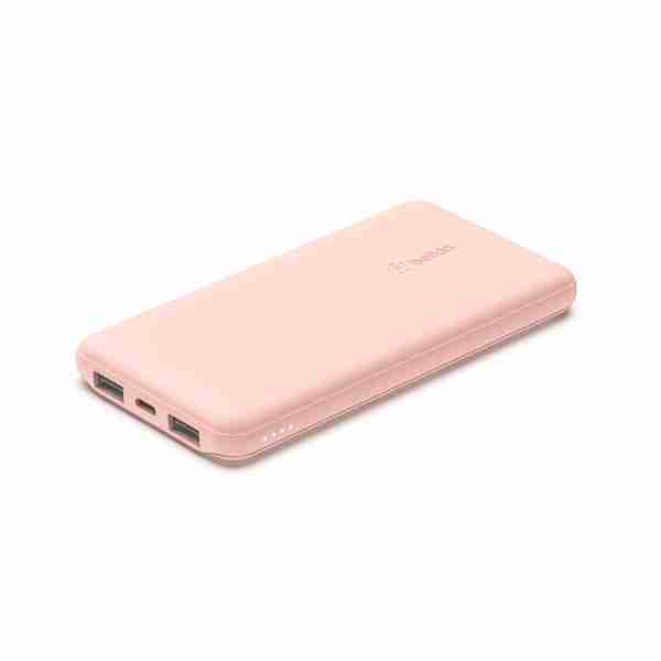 Batería portátil /Power Bank 10.000 mAh USB-A / USB-C Rosa Belkin