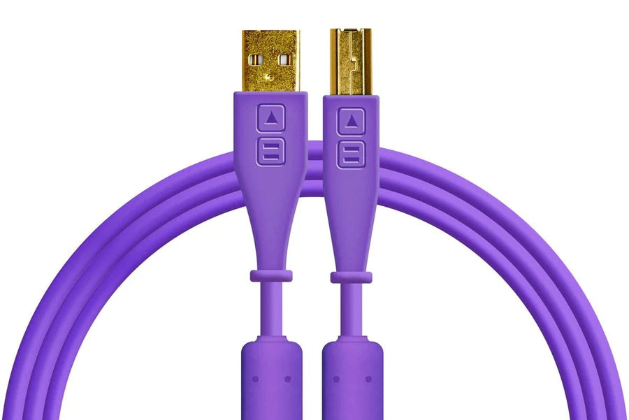 Cable USB-A a USB-B 1.5 Metros Lila Chroma DJTechtools