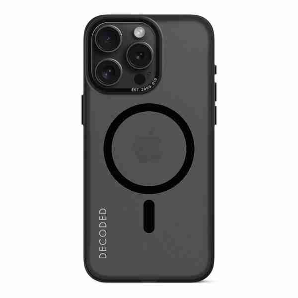 Funda Recycled Plastic Grip para iPhone 15 Pro Max con MagSafe Gris Decoded