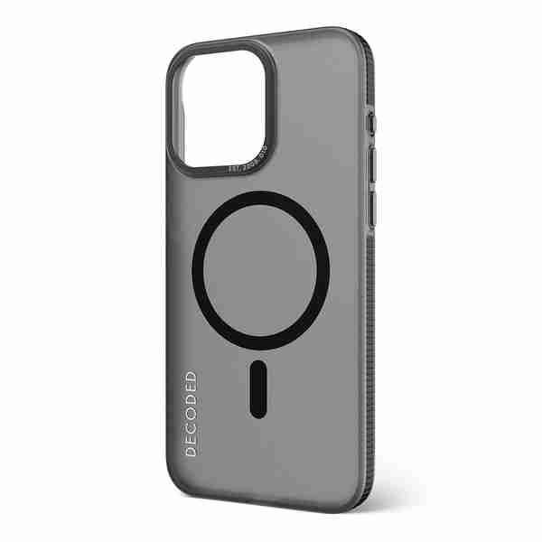 Funda Recycled Plastic Grip para iPhone 15 Pro Max con MagSafe Gris Decoded