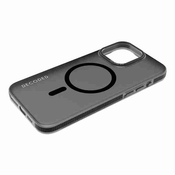 Funda Recycled Plastic Grip para iPhone 15 Pro Max con MagSafe Gris Decoded
