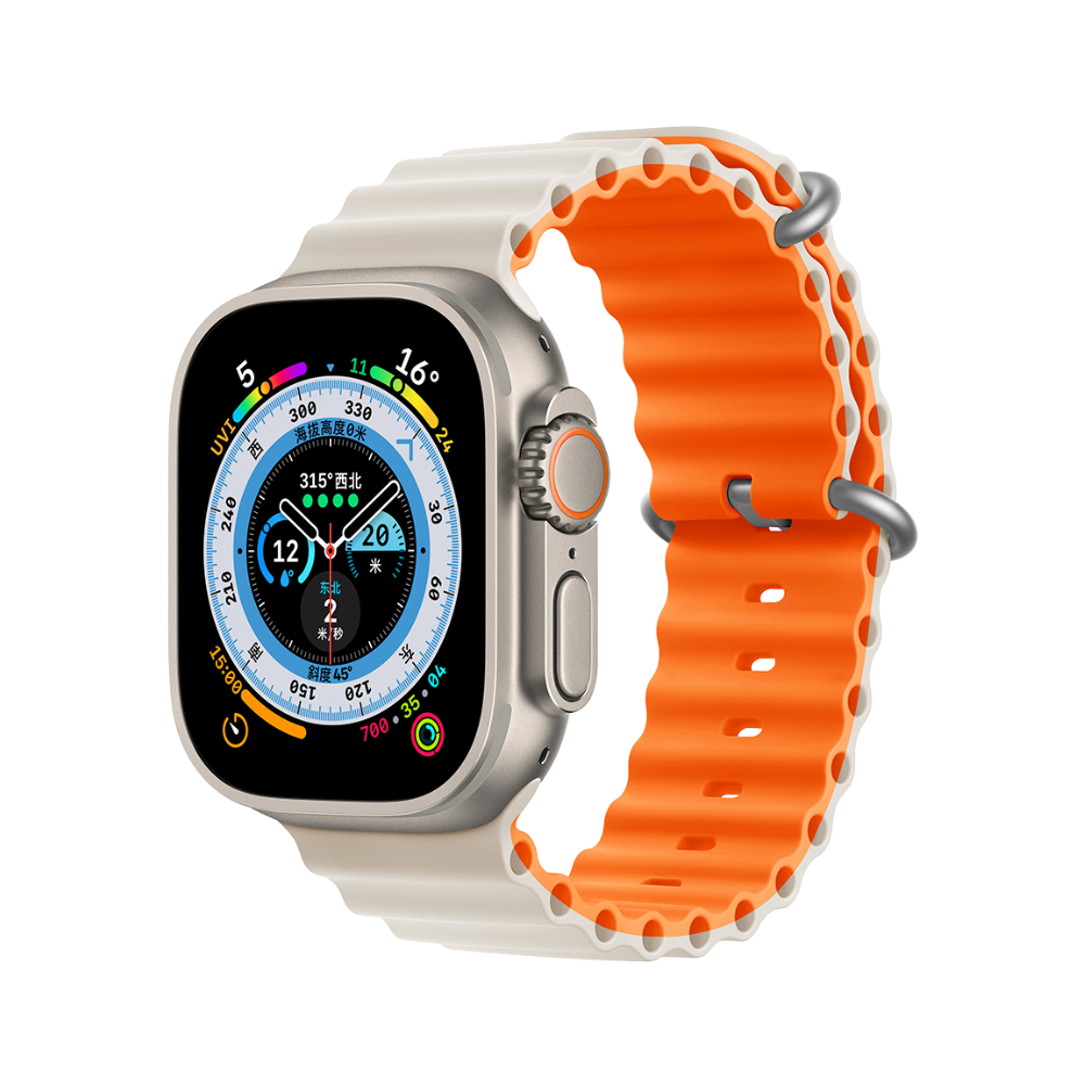 Pulsera para Apple Watch Deluxe Series Sport6 Starlight/Orange 38-40-41-42mm Devia