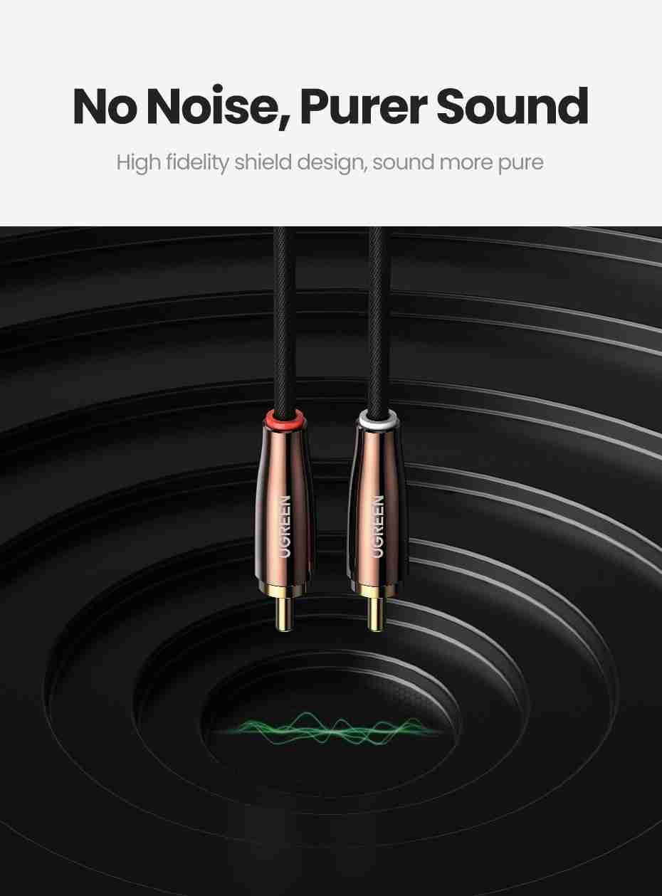 Cable Lightning a RCA MFi Ugreen