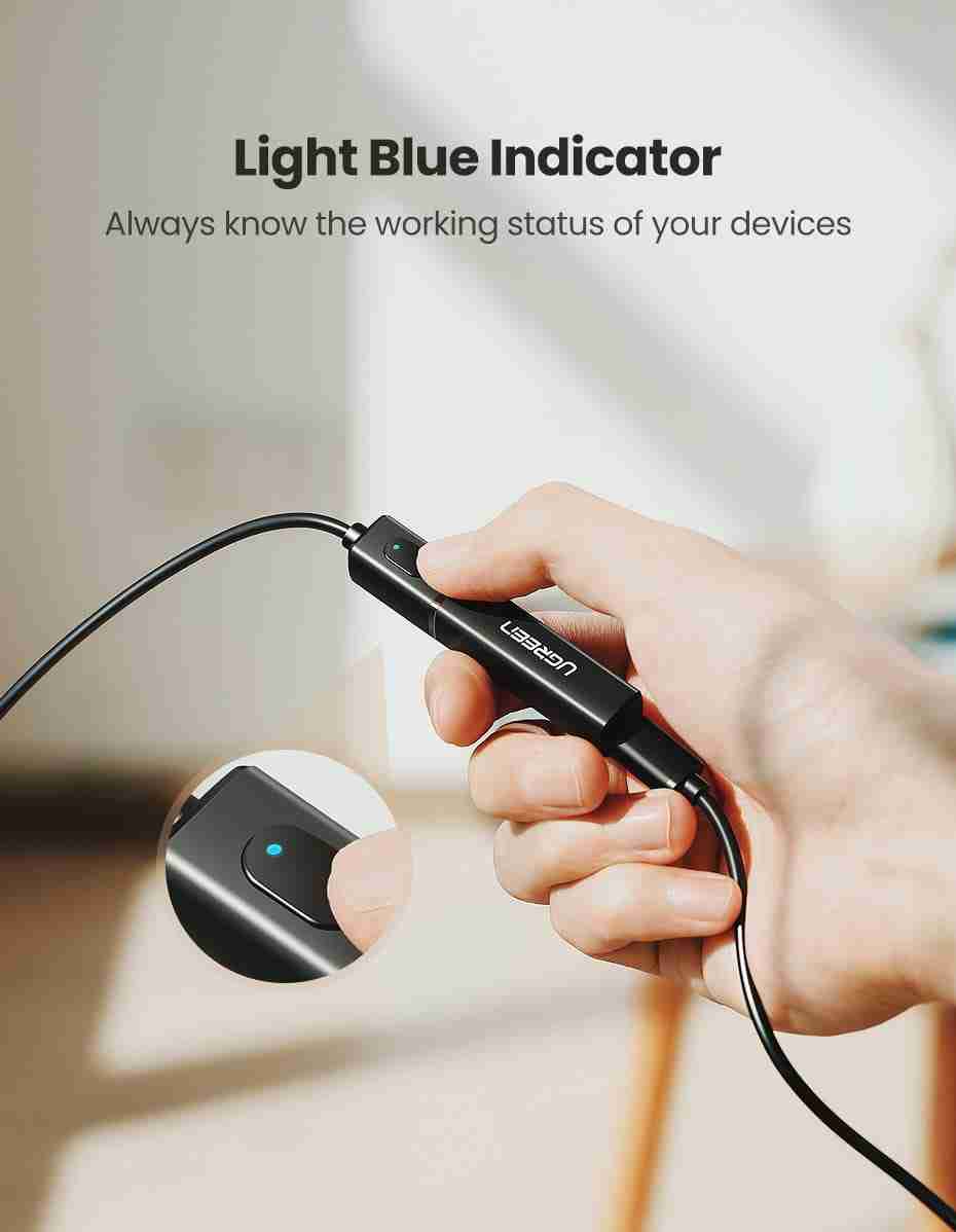 Transmisor Bluetooth 5.0 con Cable Óptico Ugreen