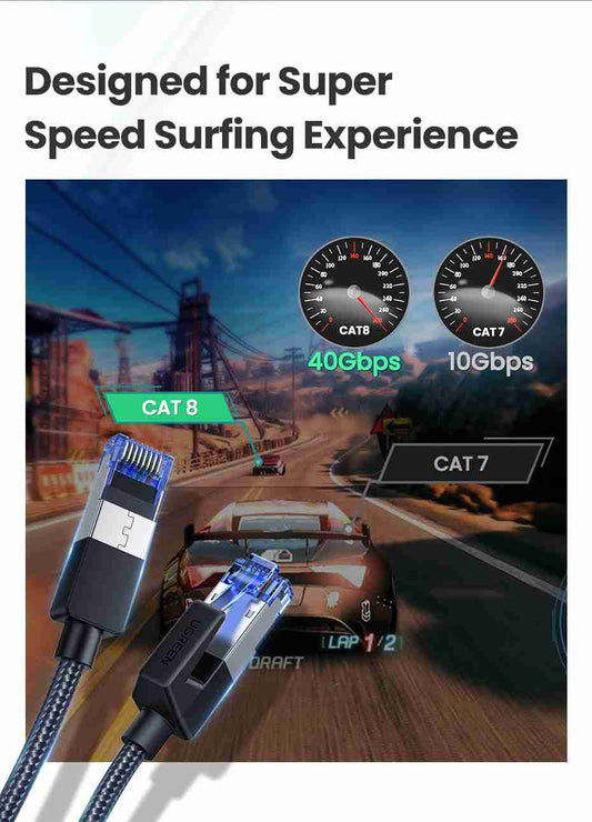 Cable Ethernet CAT8 5 metros Ugreen