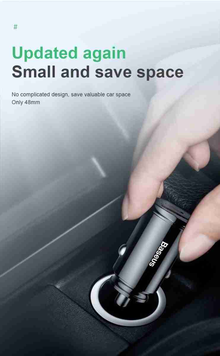Cargador para Auto USB-C + USB-A 30w Baseus
