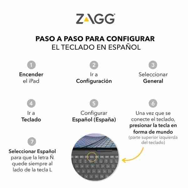 Funda con Teclado Pro Keys con trackpad para iPad Air de 10,9" y iPad Pro de 11" - Inglés Zagg