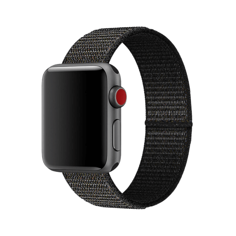 Pulsera para Apple Watch Nylon Negro Tornasol 42-44-45mm