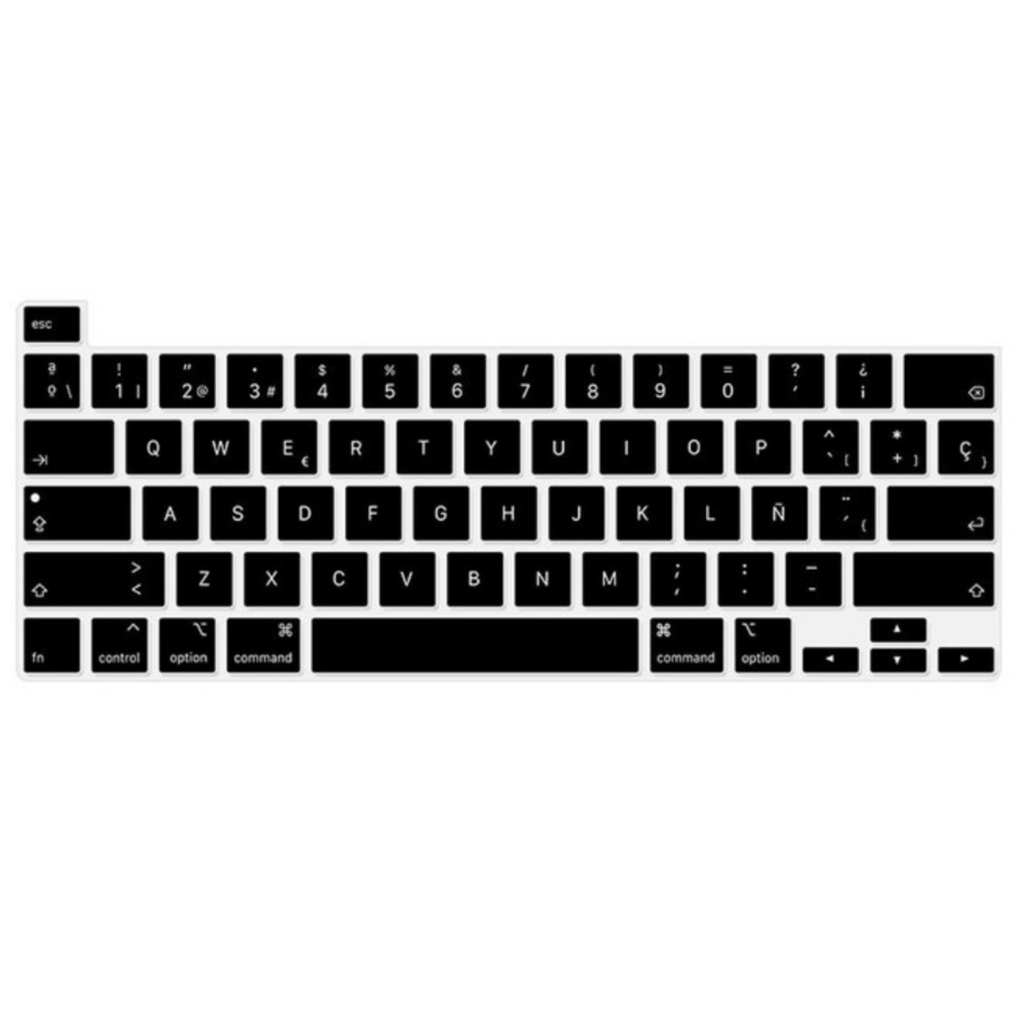 Protector Teclado para Pro 13´ 2020 Negro / Macbook Pro 16´