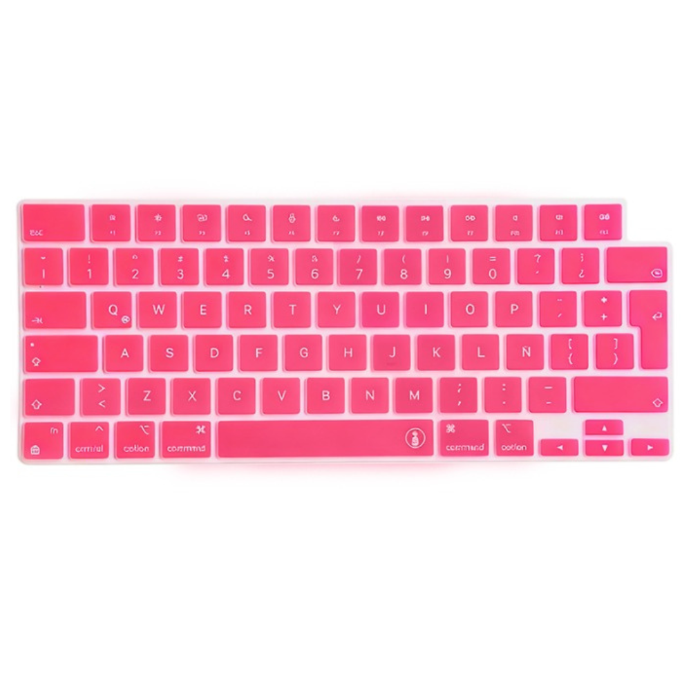 Protector de Teclado para MacBook Air 13.6´ M2-M3-M4 / 15.3´ M2-M3-M4 / Pro 14´ 16´ M1-M2-M3-M4-M5 Rosado