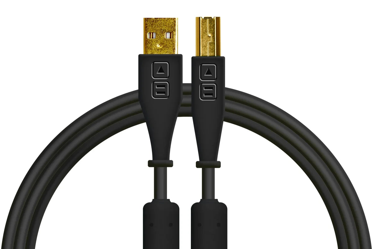 Cable USB-A a USB-B 1.5 Metros Negro Chroma DJTechtools