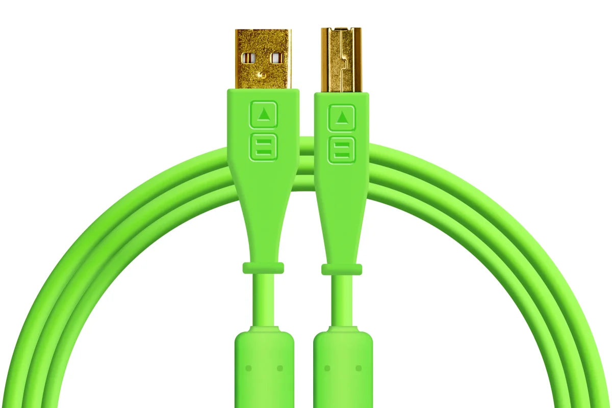 Cable USB-A a USB-B 1.5 Metros Verde Chroma DJTechtools