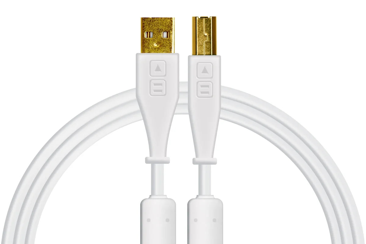 Cable USB-A a USB-B 1.5 Metros Blanco Chroma DJTechtools