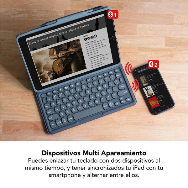 Funda con teclado Pro Keys para iPad Air 4/5 10,9" - Inglés ZAGG