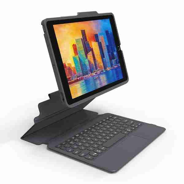 Teclado Zagg Pro Keys con trackpad para iPad de 10,2" - Inglés
