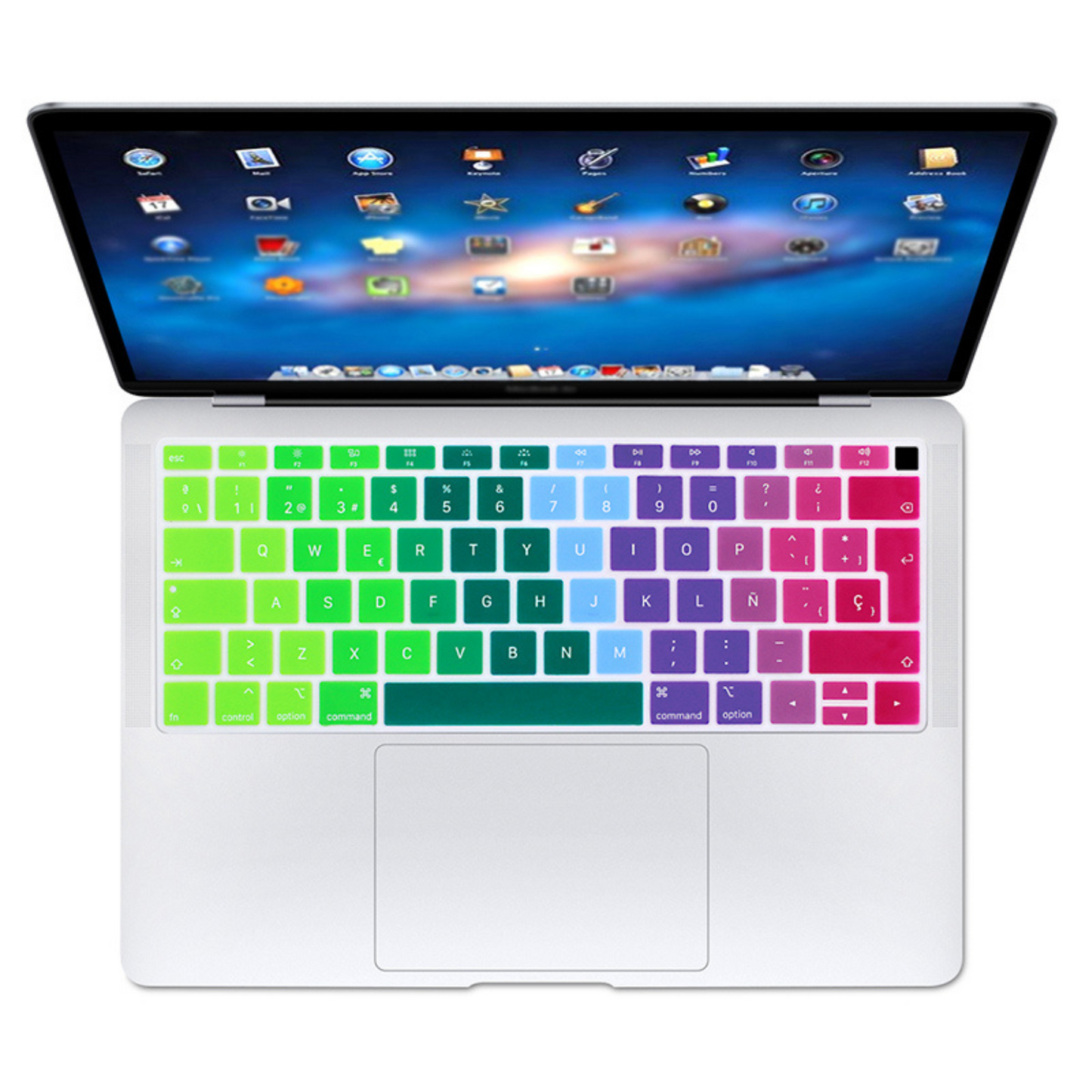 Protector Teclado para Macbook Air 13.3´ 2018/2019 (A1932) Arcoíris