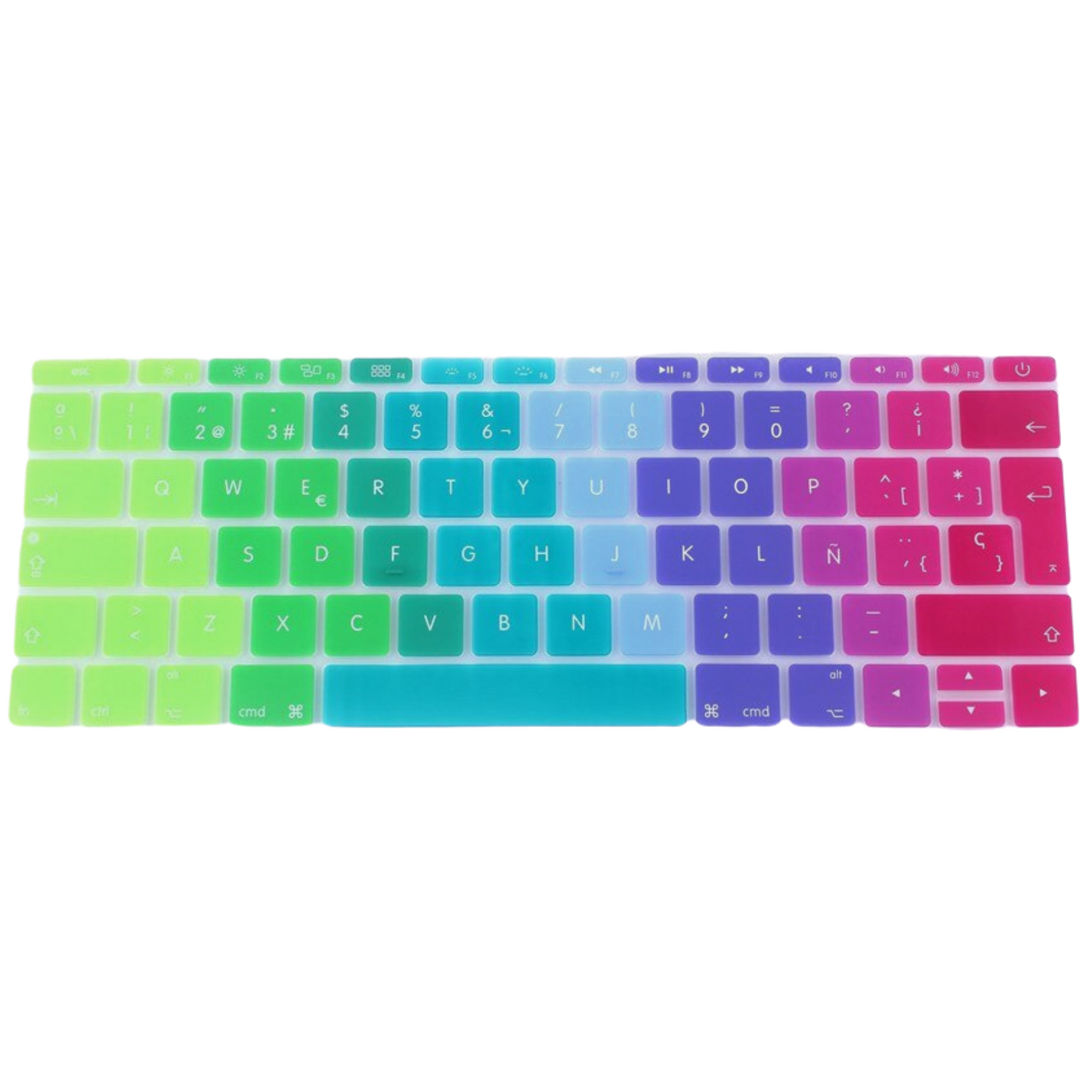 Protector Teclado para Macbook Retina 12´/ Pro 13.3´ SIN Touch Bar Arcoíris