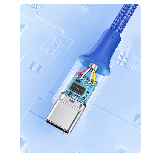 Cable de carga USB-C 2 metros 100w Azul Ugreen