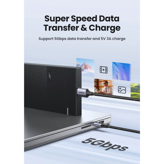 Cable USB-C a Micro-B 3.0 tejido 1 metro Ugreen