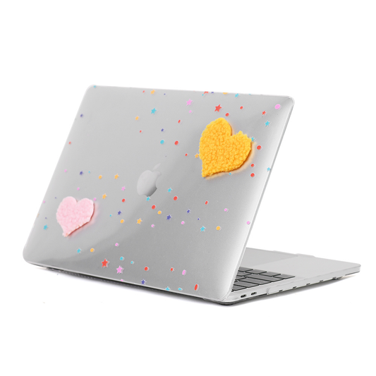 Protector para Macbook Air 15.3´ Corazones con relieve (A2941 M2- A3114 M3- A3241 M4)