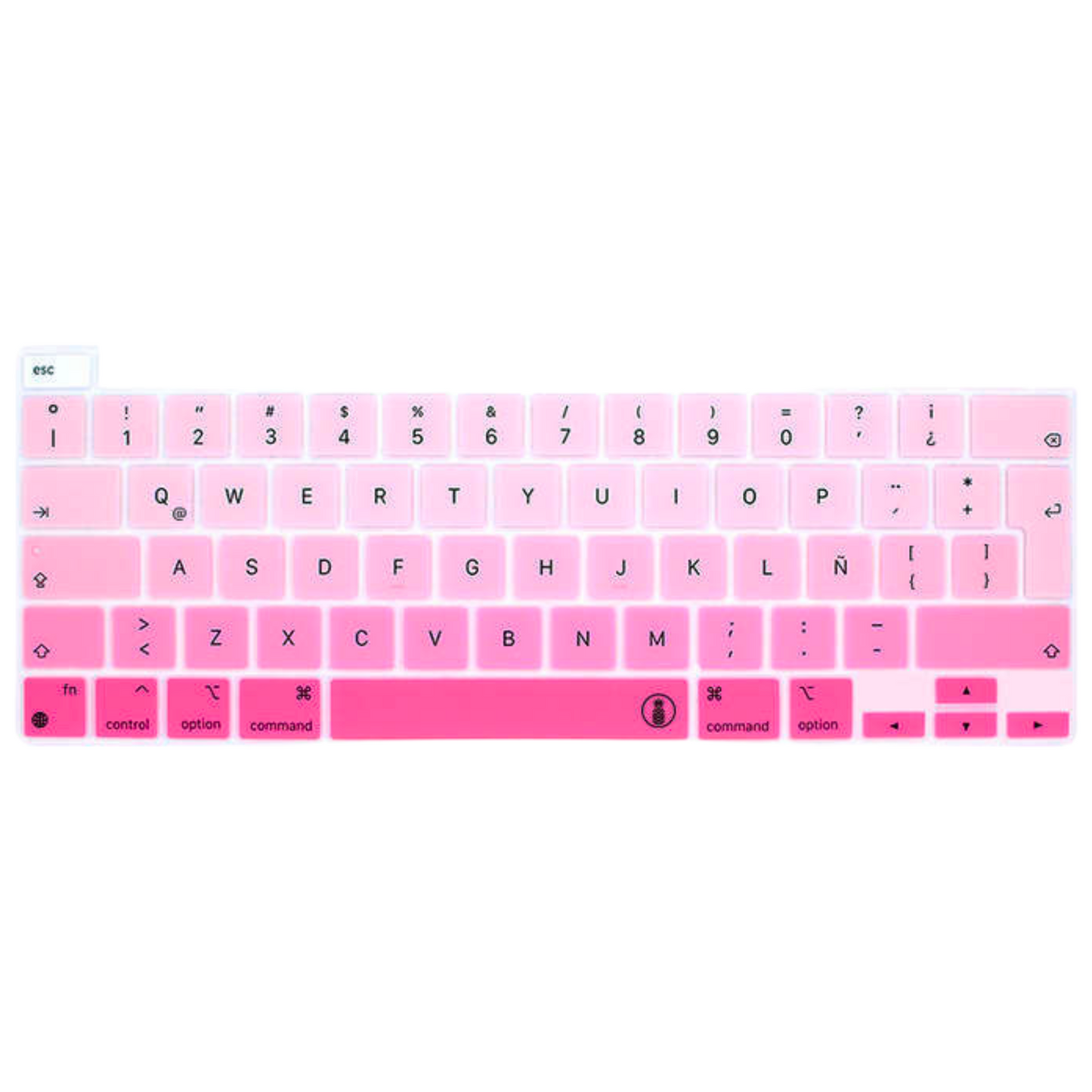 Protector Teclado para Macbook Pro 13´ 2020/2022 Escala de Rosado