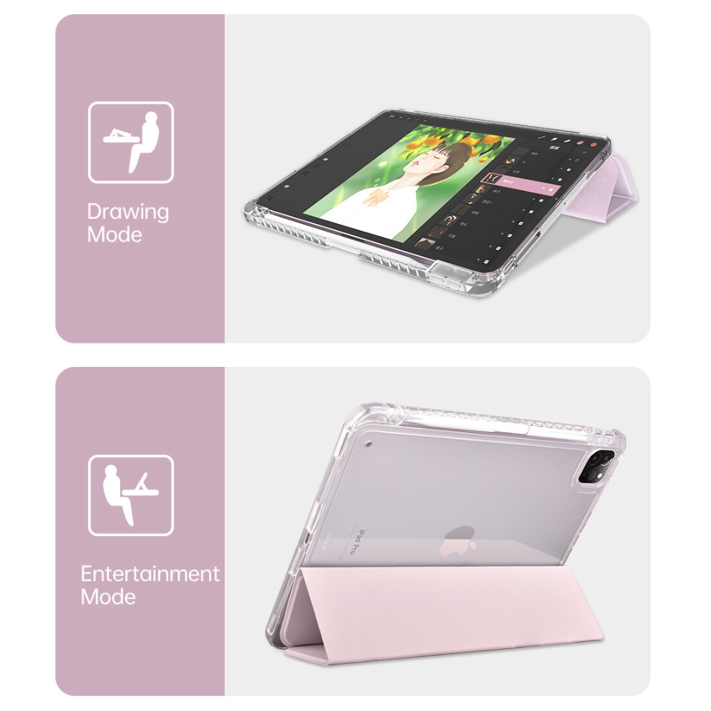 Funda Joy Series para iPad Air 13´ M2/ M3 Pro 12.9´ 5ta/ 6ta Gen. Rosado Comma