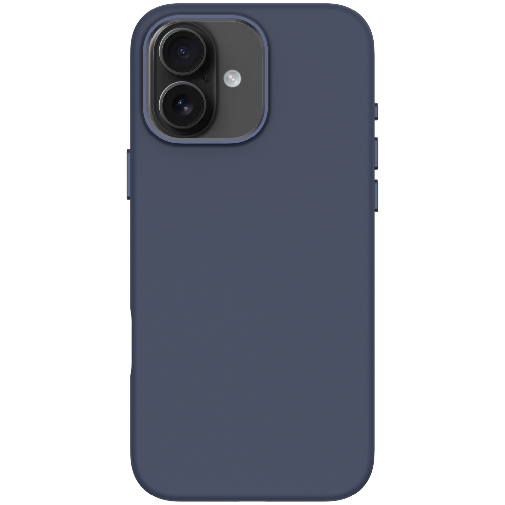 Funda de silicona para iPhone 16 Plus con MagSafe Nature Azul Comma