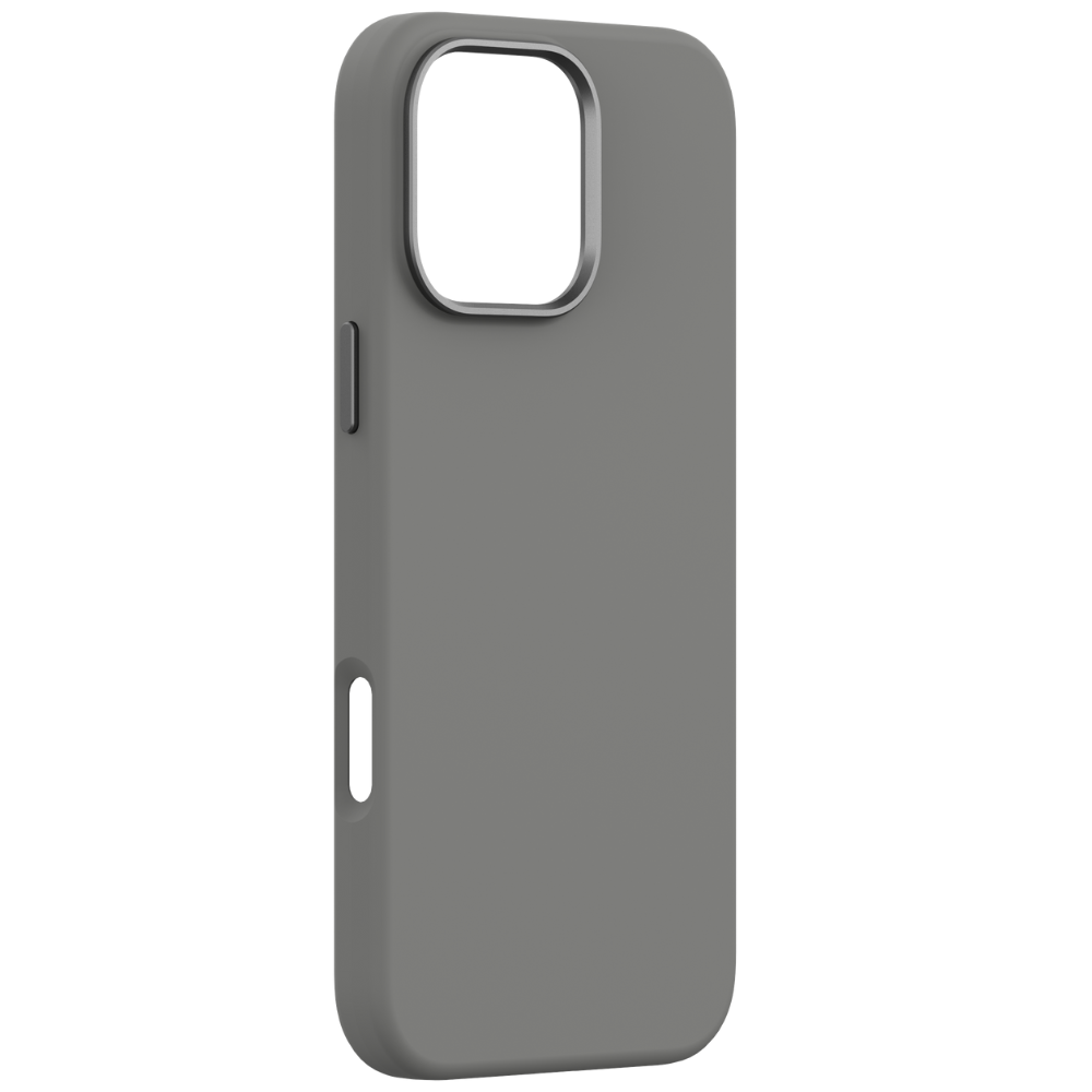 Funda de silicona para iPhone 16 Pro Max con MagSafe Nature Gris Comma