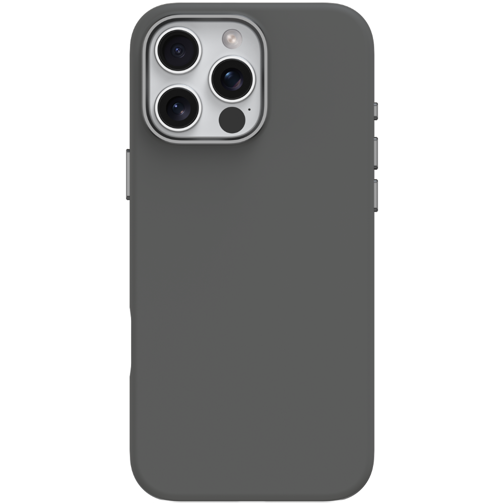 Funda de silicona para iPhone 16 Pro Max con MagSafe Nature Gris Comma