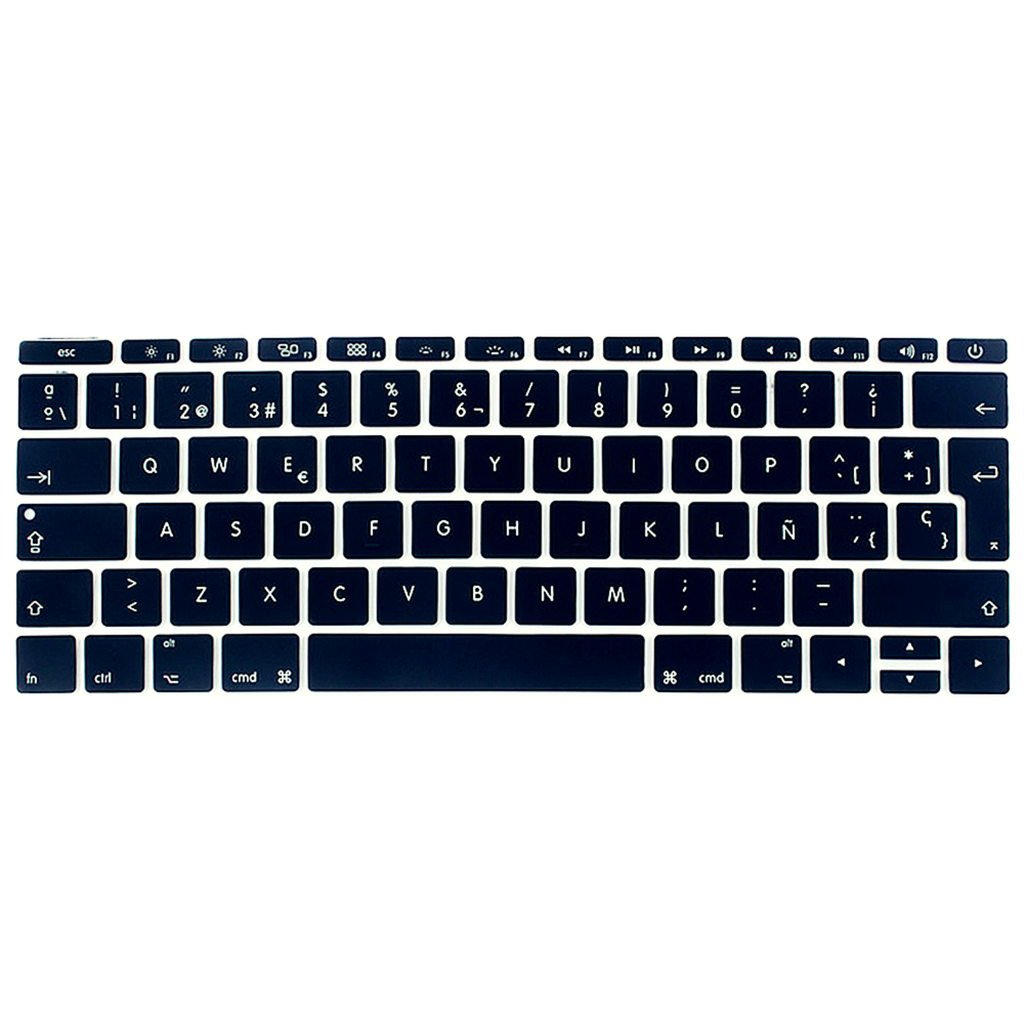 Protector Teclado para Macbook Retina 12´/ Pro 13.3´ SIN Touch Bar Negro
