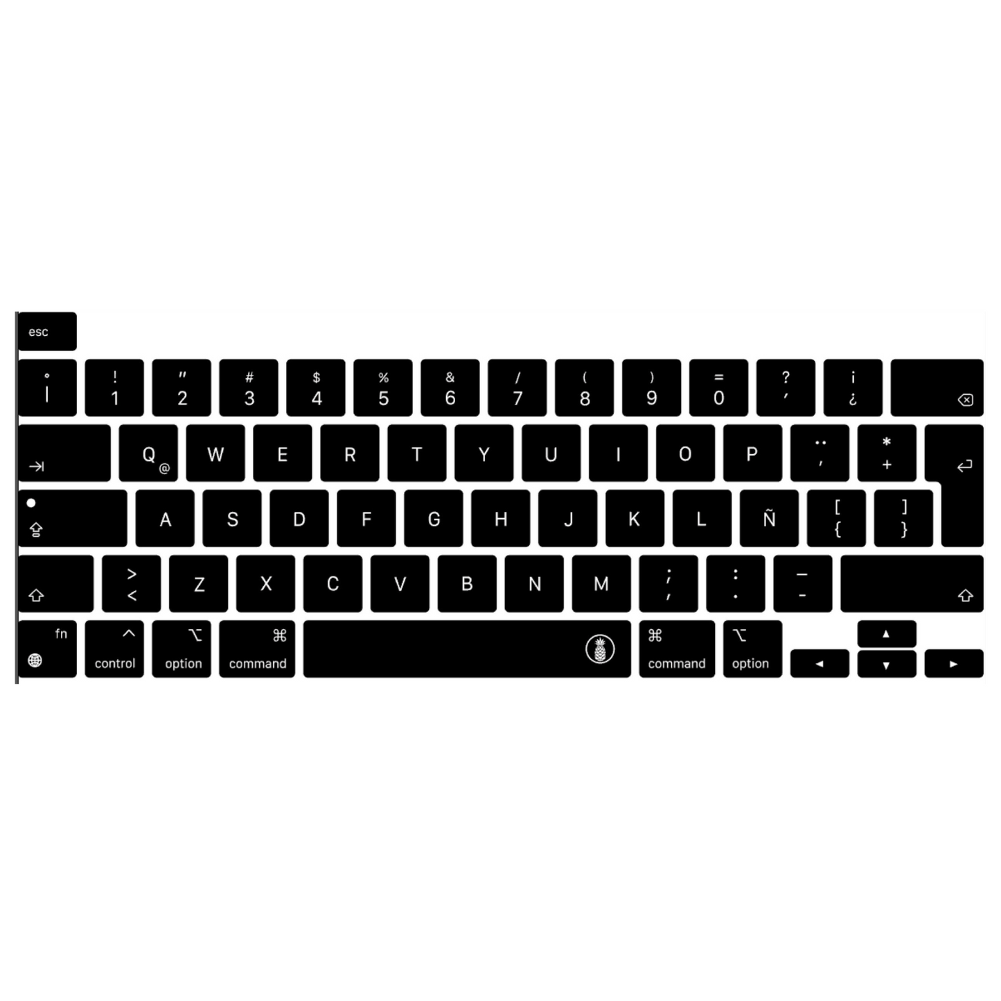 Protector Teclado para Macbook Pro 13´ 2020/2022 Negro