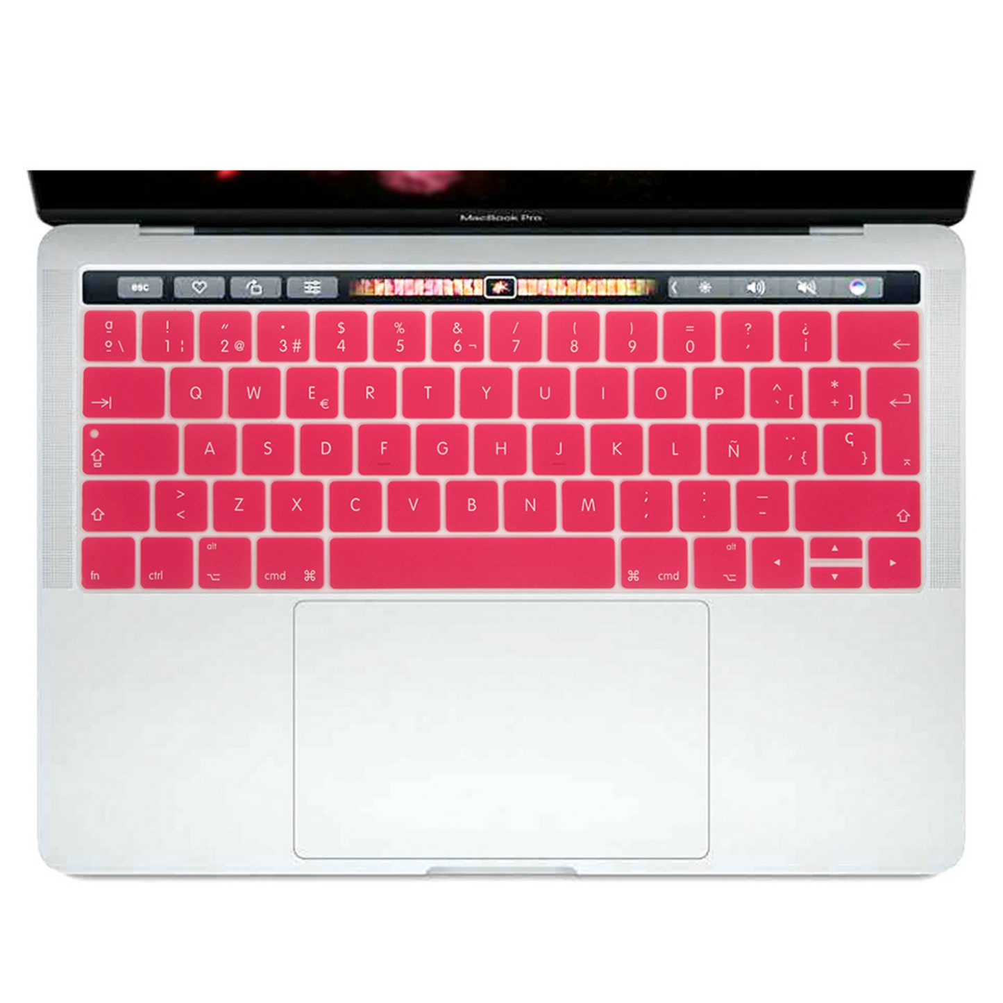 Protector Teclado para Macbook Pro 13.3´/15.4´ Touch Bar Rosado