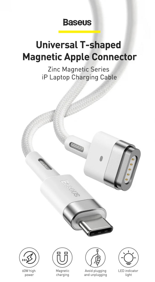 Cable USB-C a Magsafe 2 60w Baseus