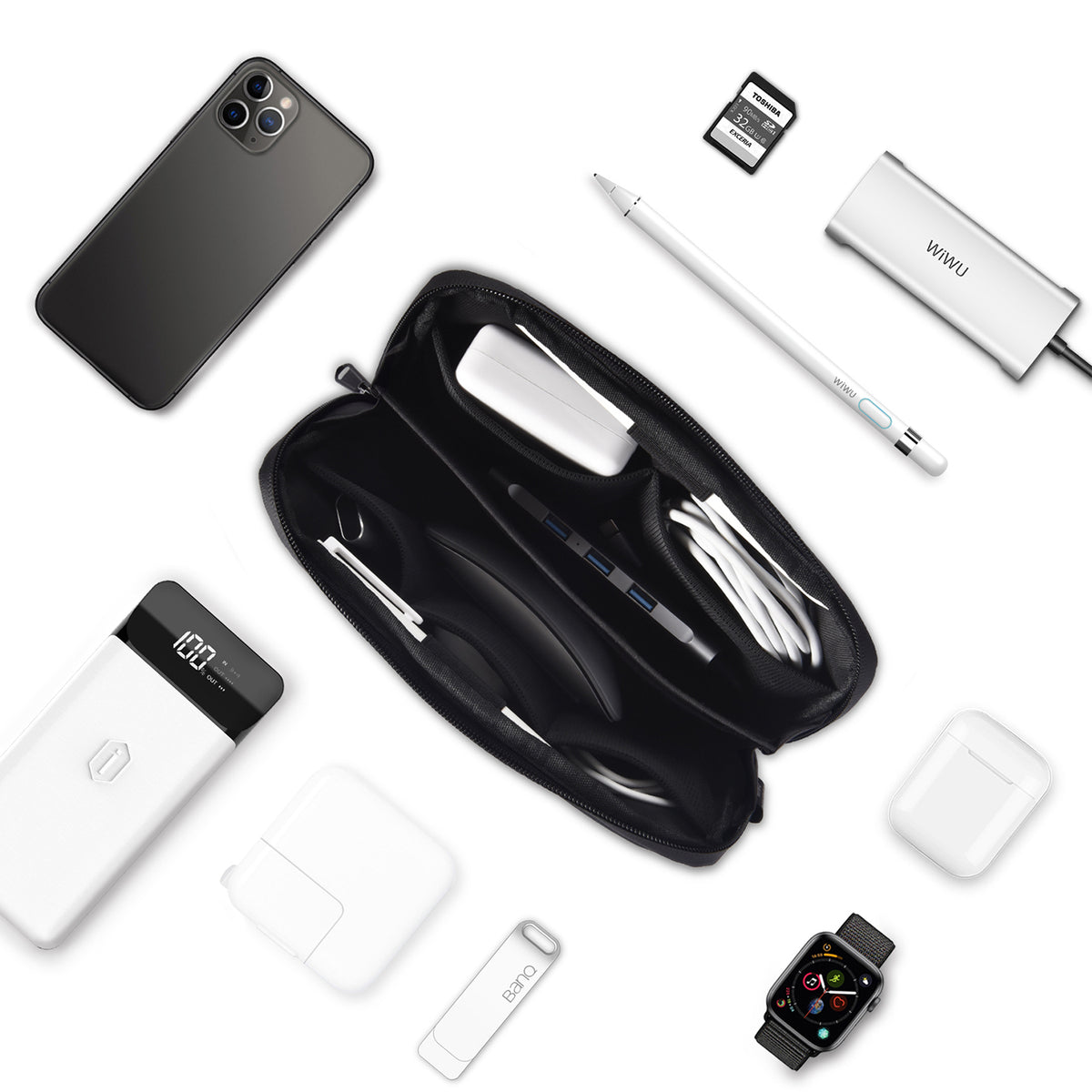 Bolso de Viaje para accesorios Alpha Tech Pouch Wiwu
