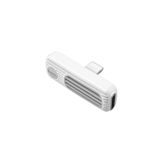 Adaptador Audífono iPhone Dual Hoco Blanco