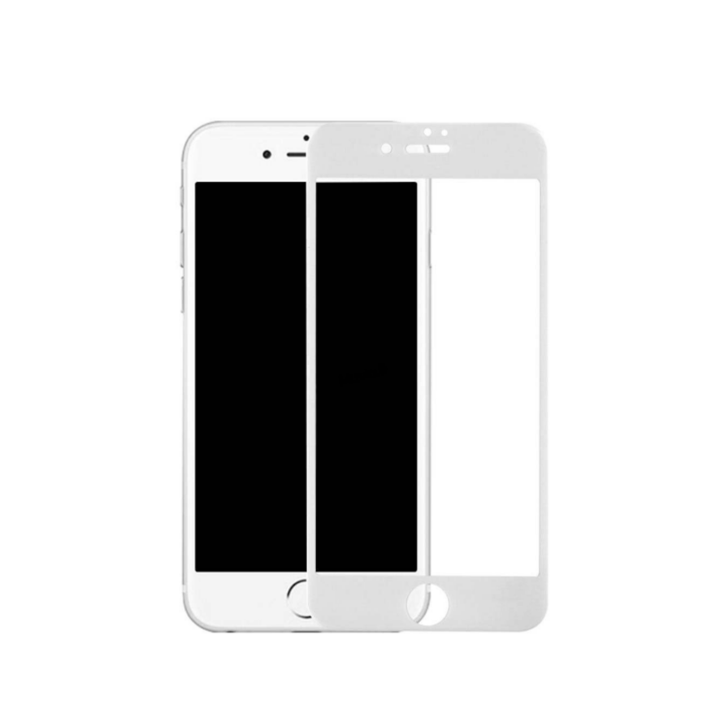 Lámina de Vidrio Completa Blanca para iPhone 6/6s