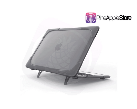 Protector Externo Macbook New Air RETINA 13.3´ Reforzado Gris Oscuro (Con Touch ID A1932/A2179/A2337 M1)