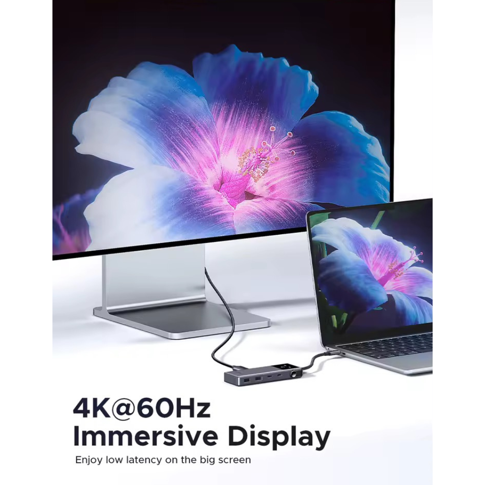 Hub USB-C 6 en 1 UNO lila Ugreen