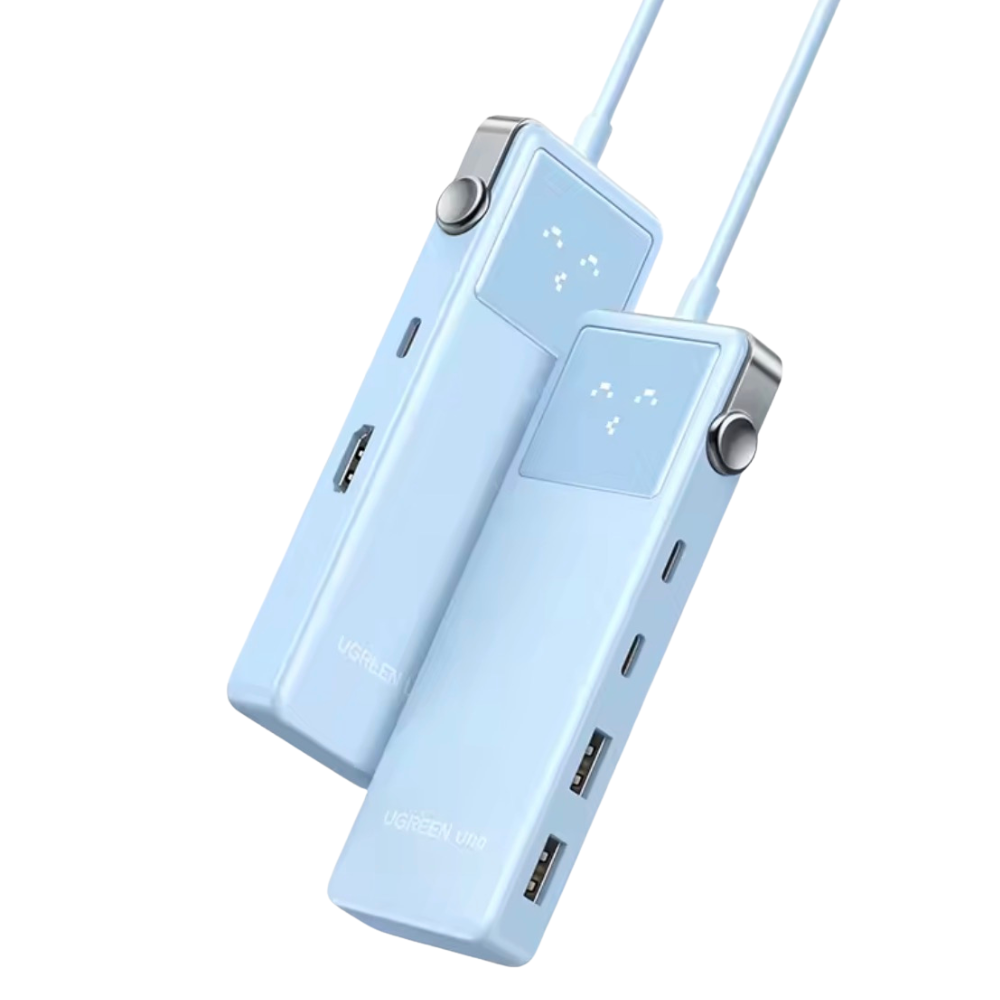 Hub USB-C 6 en 1 UNO celeste Ugreen
